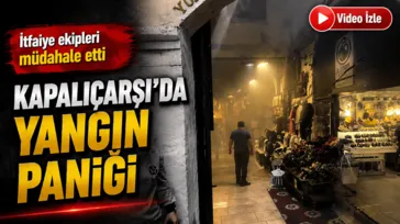 Kapalıçarşı'da trafoda yangın paniği
