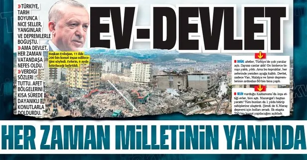 Doğal afetler Türkiye’de yaralar açtı! Devlet ise her daim vatandaşının yanında oldu