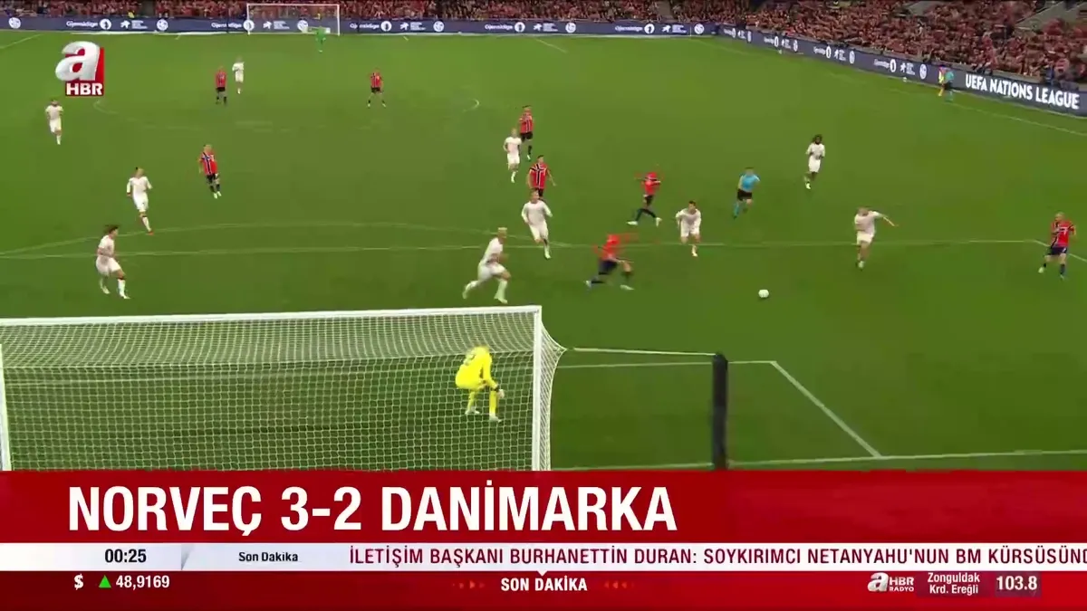 Norveç 3-2 Danimarka | MAÇ ÖZETİ