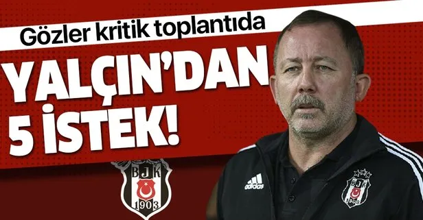 Beşiktaş Teknik Direktörü Sergen Yalçın yarın başkan Ahmet Nur Çebi ile bir araya gelecek
