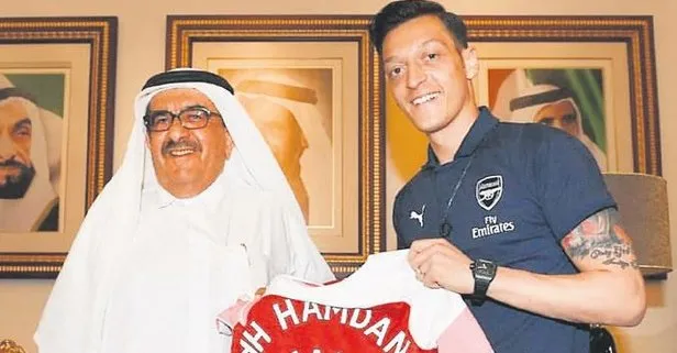 Amine Gülşe ile evlenecek olan Mesut Özil, Dubai Maliye Bakanı Sheik Hamdan Bin Rashid Al Maktoum’u ziyaret etti