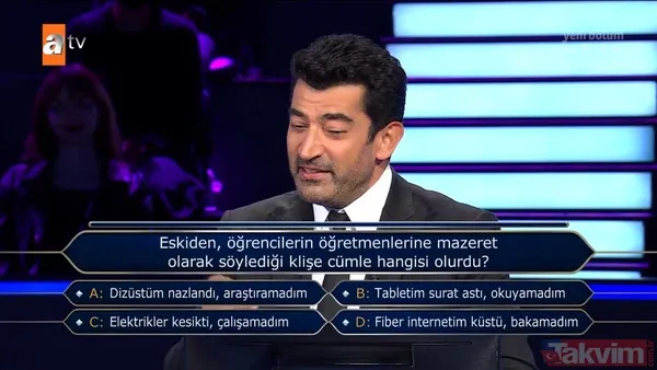 Kenan İmirzalıoğlu'nun sunduğu Kim Milyoner Olmak İster'de hareketleri ve cevaplarıyla geceye damga vuran yarışmacı! - 29
