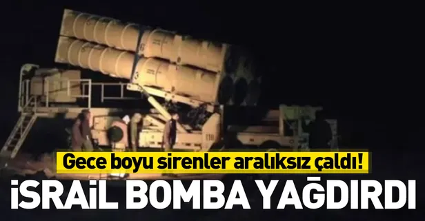 İsrail Golan Tepeleri'ne bomba yağdırdı