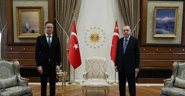 Son dakika: Başkan Erdoğan, Macaristan Dışişleri Bakanını kabul etti