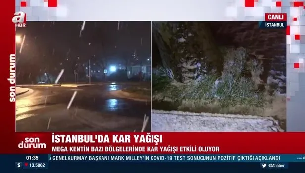 İstanbul’da yoğun kar yağışı