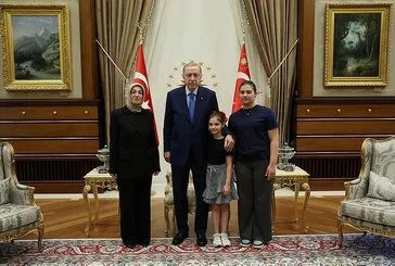 Başkan Erdoğan, Ayşe Ateş’i kabul etti