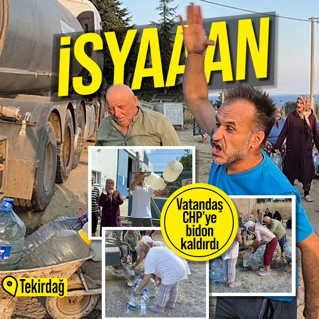 Tekirdağda su kesintileri vatandaşı bıktırdı! CHPli belediyeye tepki: Tek damla su yok
