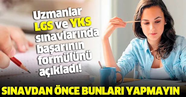 Gençlere LGS önerileri: Maskeyi test edin