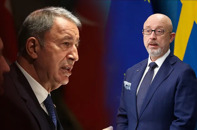 Son dakika: Milli Savunma Bakanı Hulusi Akar Ukraynalı mevkidaşı Oleksii Reznikov ile görüştü