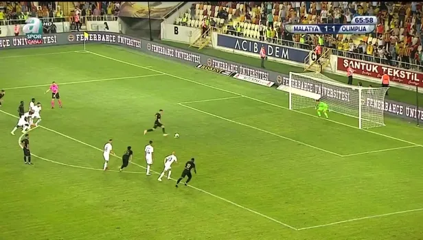 Yeni Malatyaspor'un öne geçtiği gol! (66. dakikada Jahovic)