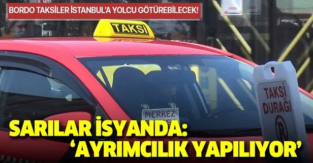 Bordo Taksiler Sariya Dondu Taksiciler Isyan Bayragini Cekti Takvim