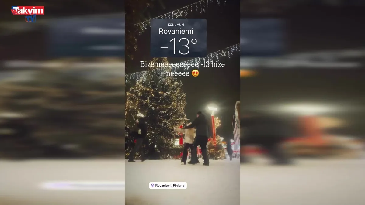 Ece Seçkin'den -13 derecede dans şovu!
