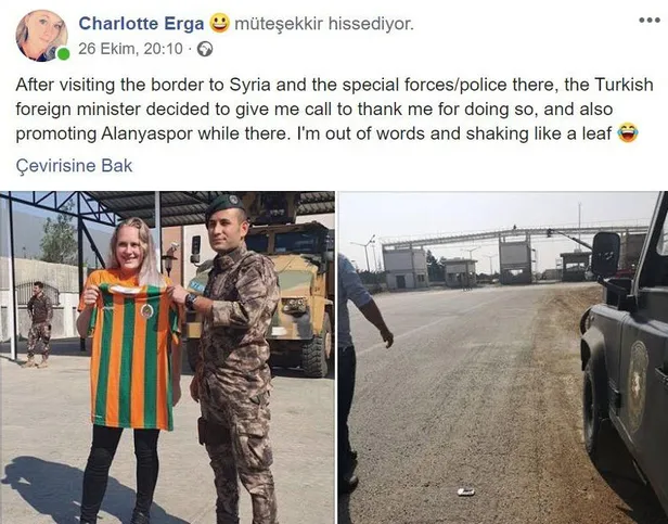 Alanyaspor'un Norveçli taraftarı Charlotte Erga'dan Bakan Mevlüt Çavuşoğlu'na teşekkür-1