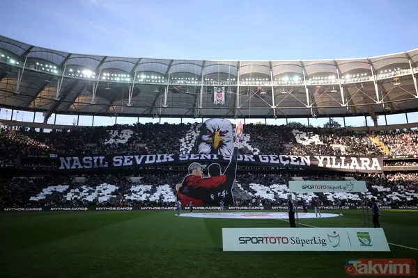 Beşiktaş - Fenerbahçe derbisinde görsel şölen: Kartal'ın kareografisi alkış topladı - 8