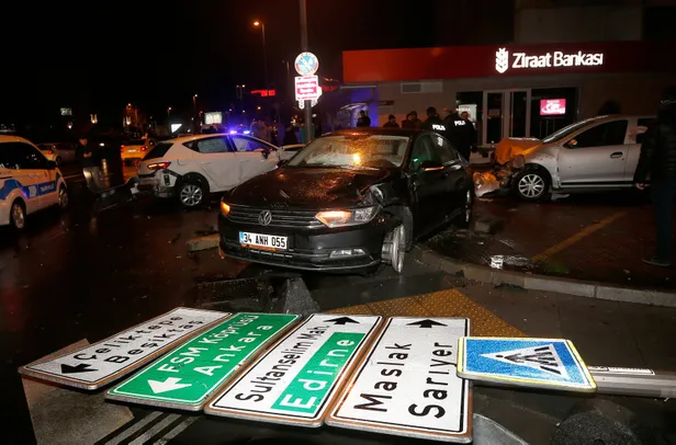 Beşiktaş'ta feci kaza! Ortalık savaş alanına döndü-5