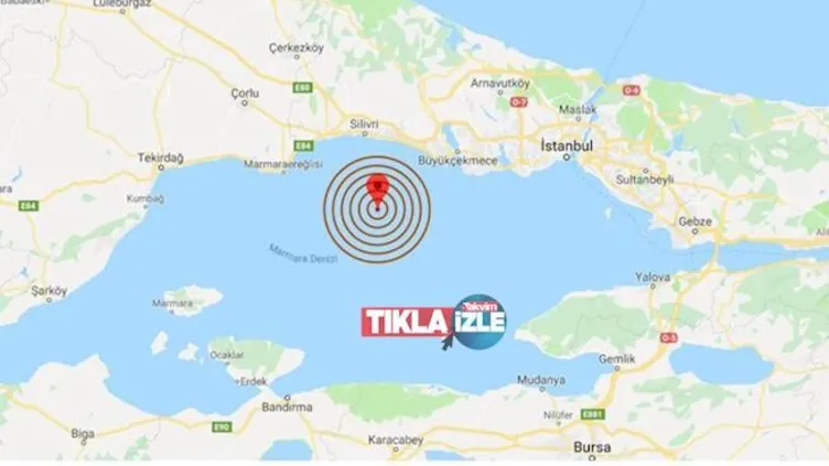 AFAD duyurdu: Marmara Denizi'nde korkutan deprem! İstanbul, Çanakkale, Balıkesir, Tekirdağ'dan hissedildi