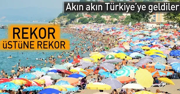 Turist sayısındaki artış rekoru sürüyor