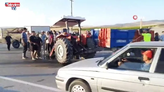 Samsun'da feci kaza! Kamyonet ile traktör çarpıştı: 4 yaralı