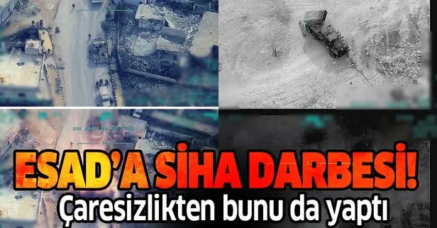 Türk SİHA'larından Esad rejimine ağır darbe!