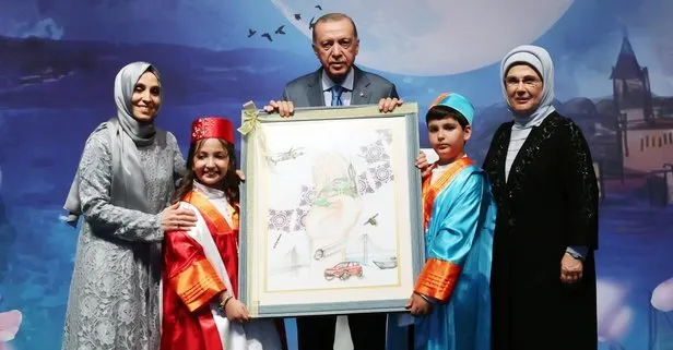 Başkan Erdoğan torununun mezuniyet törenine katıldı