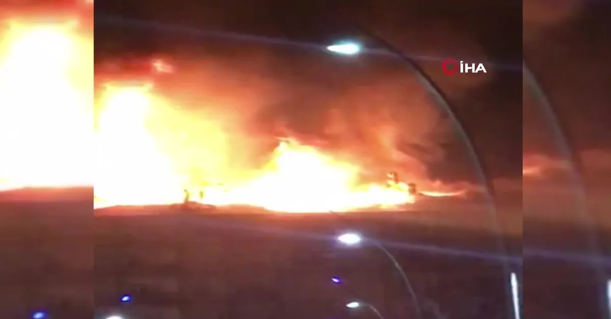 Elazığ'da deprem sonrası yangın paniği!