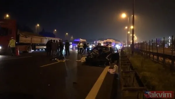 TEM'de bir ailenin yok olduğu kazada kahreden detaylar! Geriye sadece nikah karesi kaldı... | Vahim iddia: "Otobüs otoyolda indirdi" - 24