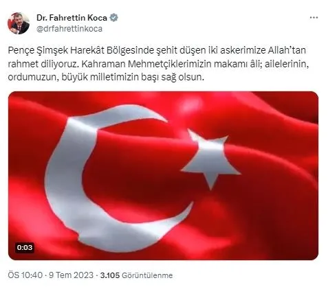 Son dakika: MSB'den acı haber! Pençe-Şimşek Harekatı bölgesinde 2 asker şehit oldu-3