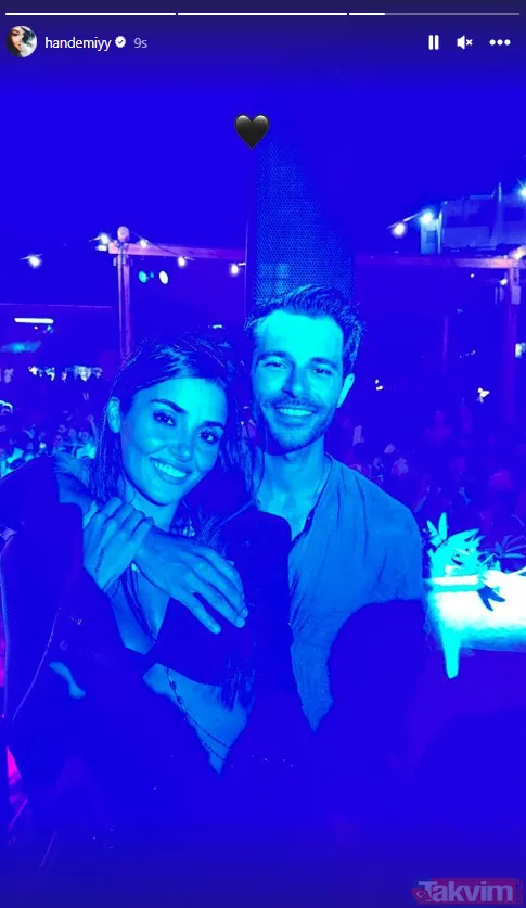 Hande Erçel ve Hakan Sabancı'dan meydan okuma gibi paylaşım! Ya kolları ya bacakları görünüyordu bu kez tamamen paylaştılar - 9