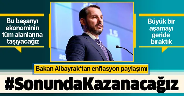Son dakika: Bakan Albayrak’tan enflasyon paylaşımı: Sonunda kazanacağız
