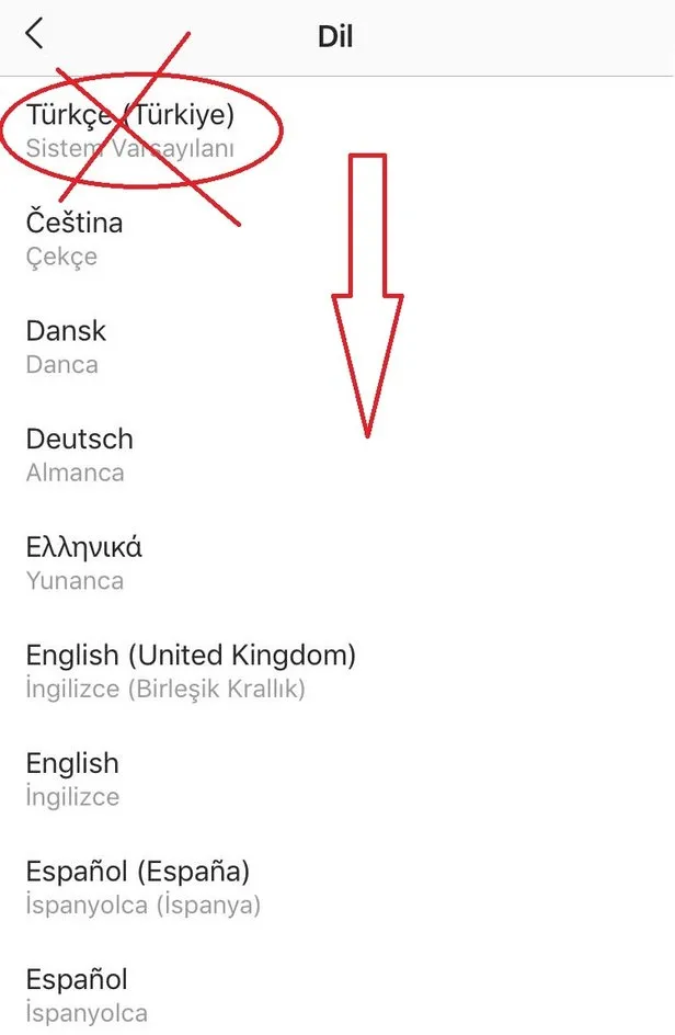 instagram ingilizce oldu instagram