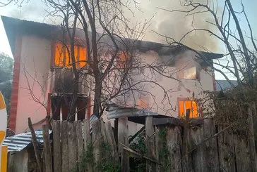 Bolu Mudurnu’da çıkan yangında evli çifte acı veda!