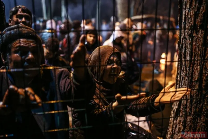 Son dakika: Göçmenler sınıra akın etti! Görüntüler Edirne'den
