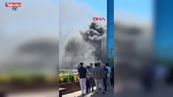 Maltepe’de inşaatta yangın çıktı