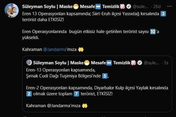 SON DAKİKA: Terör örgütü PKK'ya Eren darbesi: 10 terörist etkisiz hale getirildi-1