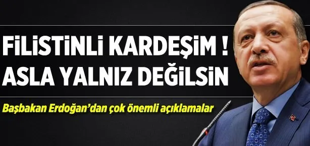 ’Filistinli kardeşim! Asla yalnız değilsin’