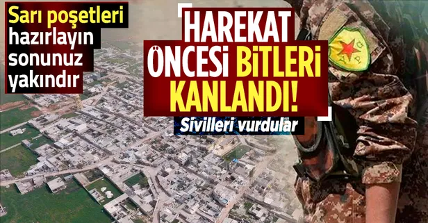 Tel Rıfat'ta yuvalanan YPG/PKK'lı teröristlerden Azez'e roketli saldırı! Siviller yaralandı