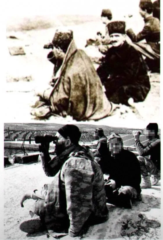 Zeytin Dalı Harekatı'ndaki Mehmetçiklerin Atatürk pozu-4