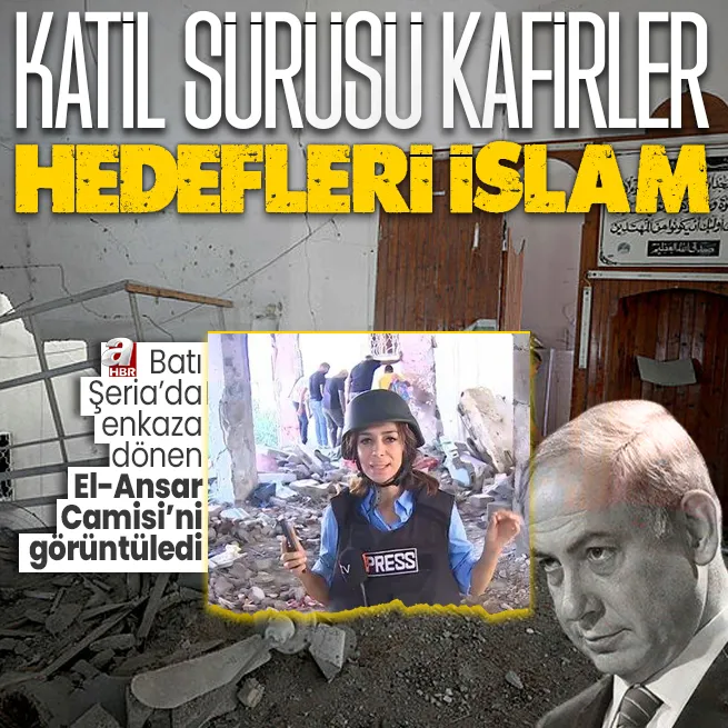 A Haber ekibi Batı Şeriada bombalanan El-Ensar Camisini görüntüledi