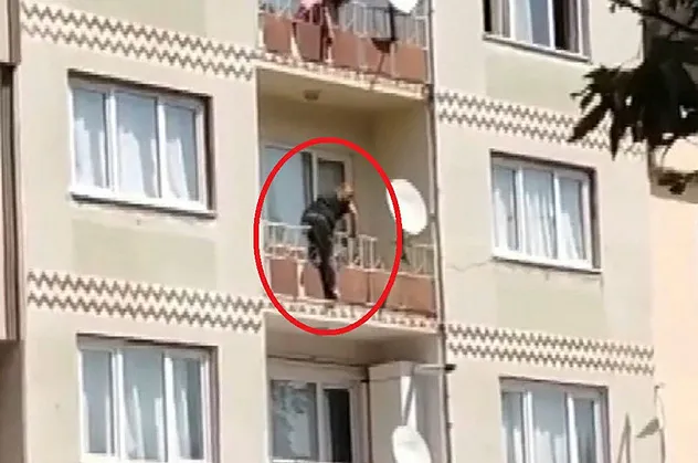Bursa'da korku dolu anlar! Bir anda boşluğa bıraktı