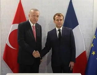 Başkan Erdoğan, Macron ile görüştü!