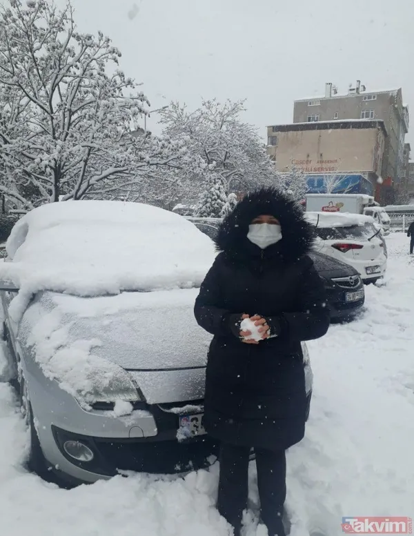 Her yer beyaza büründü! Türkiye'nin dört bir yanından hayranlık uyandıran kar manzaraları - 25