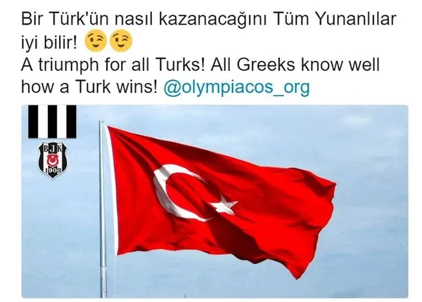Beşiktaş'tan Olympiakos'a tokat gibi cevap-2