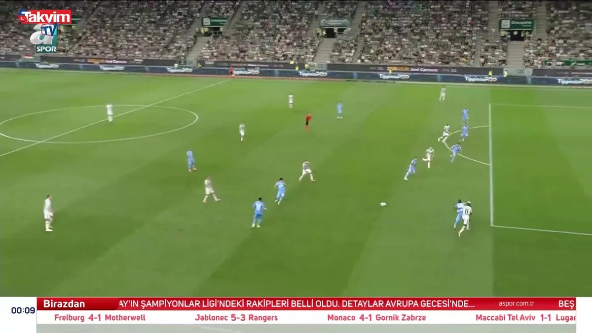 Ferencvaros 4 - 0 Trabzonspor MAÇ ÖZETİ