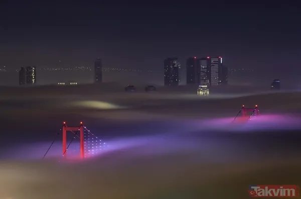 SON DAKİKA: İstanbul sis durumu! Megakent sis altında kayboldu - 4