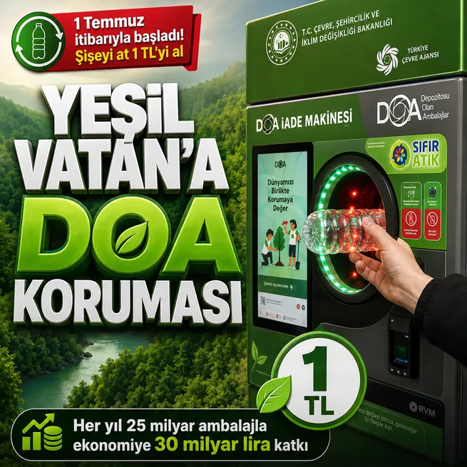 Depozito İade Sistemi 1 Temmuz itibarıyla başladı! Şişe ve kutu başına 1 TL | Her yıl 25 milyar ambalajla ekonomiye 30 milyar TL katkı