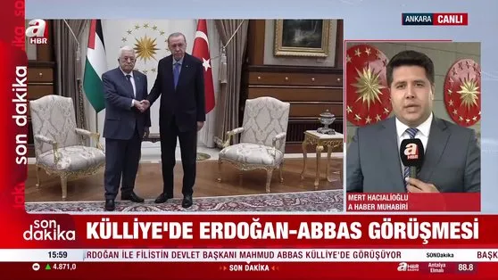 Başkan Erdoğan BM öncesi Abbas’ı kabul etti
