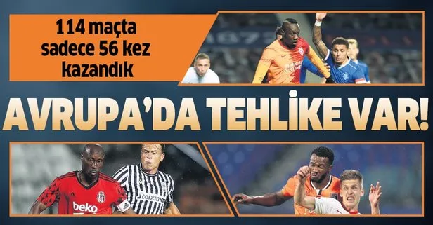 Avrupa’da büyük tehlike! 114 maçta sadece 56 kez kazandık