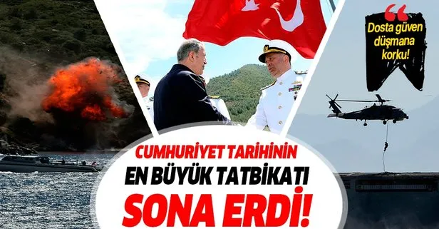 Cumhuriyet tarihinin en büyük tatbikatı Deniz Kurdu 2019 sona erdi
