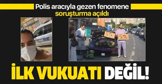 İstanbul Kağıthane’de polis aracıyla tur atan şahıs daha önce lüks araçta karpuz satan İranlı çıktı