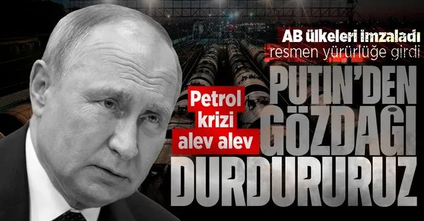 AB ile Rusya arasında petrol krizi! Putin’den gözdağı: Durdururuz